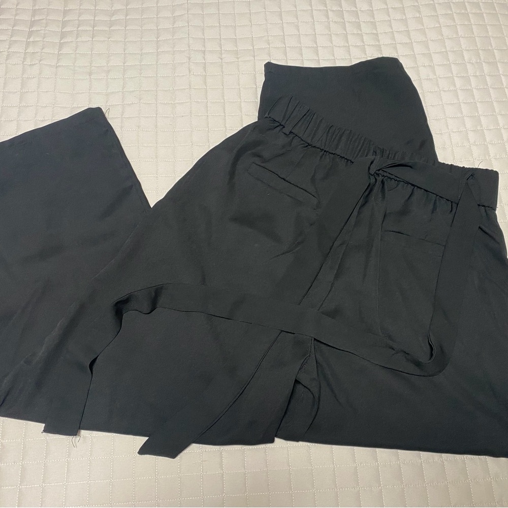 Francesca's Collections Black Wide Leg Pants